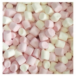 Posypka mini pianki Marshmallows dekoracja babeczki biały różowy mix 80g